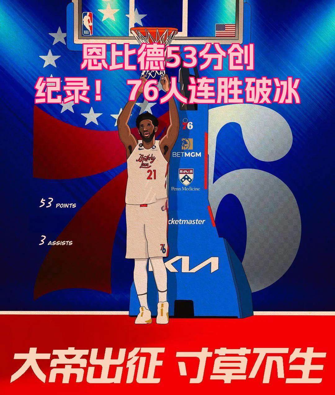 包含湖人鏖战火箭，恩比德刷新纪录的词条